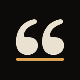 Hark app icon: a pair of quotation marks over an underline