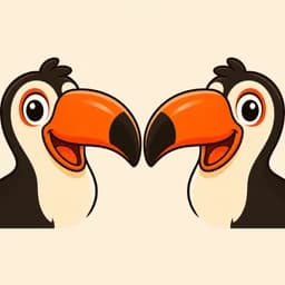 Toucan app icon: two toucans facing each other